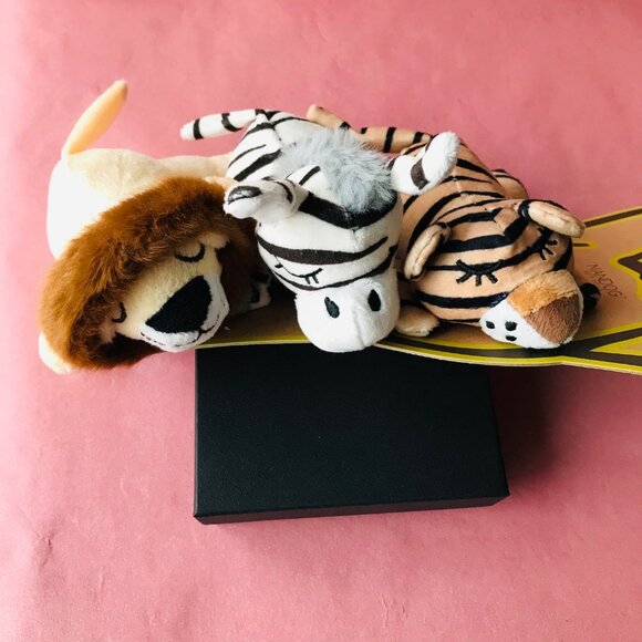 Dog NANDOG PET GEAR Mini Plush  Set of 3 Squeaky Stuffed Dog Pet Toy Lion Etc. - Picture 2 of 7